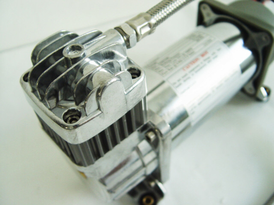Heavy Duty Air Ride Suspensi Kompresor Truk Offroad Metal Air Ride Pneumatic 12v Chrome