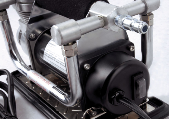 Portable Chrome DC12v Metal Ban Compressor Udara Dengan Crocodile Clip