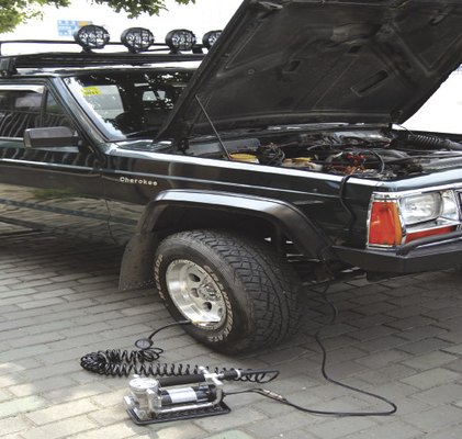 Portable Chrome DC12v Metal Ban Compressor Udara Dengan Crocodile Clip