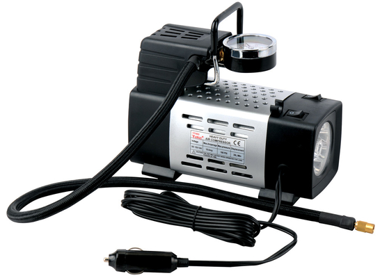 Kompresor udara portabel tugas berat Silver Metal 12v 180 W Inflasi Cepat