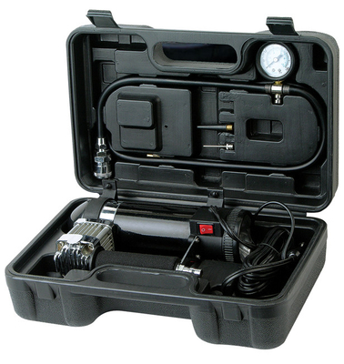 Kompresor Udara Logam 3 In 1 Perak dan Hitam Dengan Kit Portable Dan Inflasi Cepat