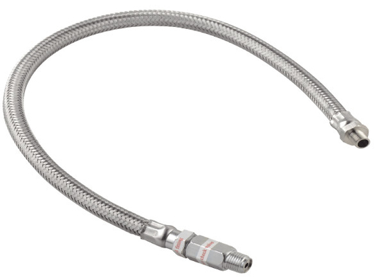 Harga yang bagus Bagian Kompresor Udara Lembut CE Steel Braided Hose 1/8 ”Dengan Katup Cek on line