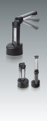 Lampu Depan Fleksibel Lampu Kerja LED Hitam Baterai Ni-MH Portable Untuk Dibawa