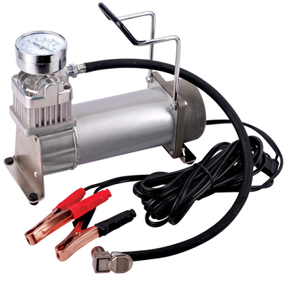12V Tunggal 200 Psi Kompresor Udara Kendaraan Off Switch Chrome, Kompresor Udara Portabel Untuk Mobil