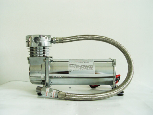 Harga yang bagus Bahan Chrome Kompresor Suspensi Udara Perak Dan Hitam Tunggal 200psi on line