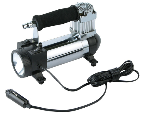 12v Black Chrome Metal Potable 3 In 1 Kendaraan Kompresor Udara Kit Untuk Mobil