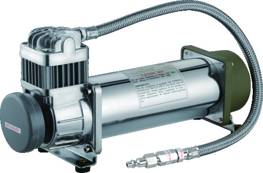 150PSI Chrome 1.75CFM Kompresor Kejutan Udara Portabel Tugas Berat 12v Dengan Tangki Udara