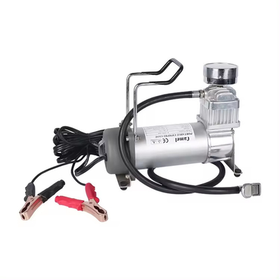 Portable Single Cylinder OffRoad DC12V Metal Heavy Duty Air Compressor Dengan Gauge
