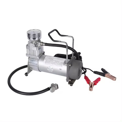 Portable Single Cylinder OffRoad DC12V Metal Heavy Duty Air Compressor Dengan Gauge