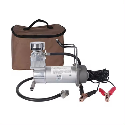 Portable Single Cylinder OffRoad DC12V Metal Heavy Duty Air Compressor Dengan Gauge