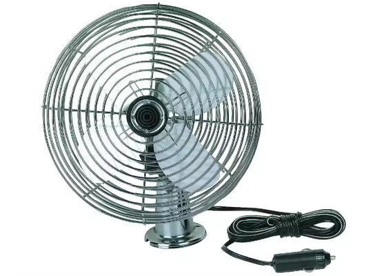 On/Off Switch Full Safety Metal Guard Mini Car Fan dengan Cigarette Light