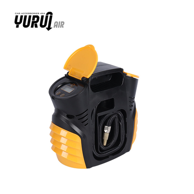 DC12V Portable Mini Car Air Pump LED Light Dengan Gauge Digital