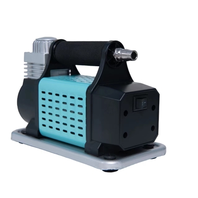 Single Cylinder DC12V Metal Portable Car Air Compressor Dengan Metal Pressure Gauge