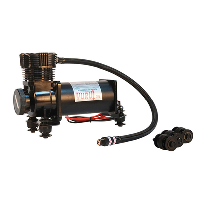 DC12V Chrome Car Air Suspension Compressor Dengan Kebisingan Rendah