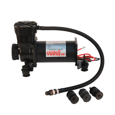 DC12V Chrome Car Air Suspension Compressor Dengan Kebisingan Rendah