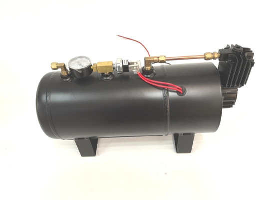 2 dalam 1 kompresor suspensi udara tahan lama mobil air source kit dengan 1.0 galon tangki udara