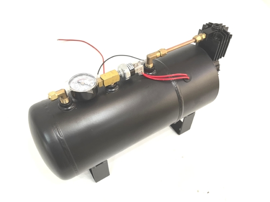 2 dalam 1 kompresor suspensi udara tahan lama mobil air source kit dengan 1.0 galon tangki udara