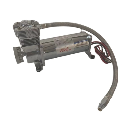 DC12V Chrome Car Air Suspension Compressor Dengan Kebisingan Rendah