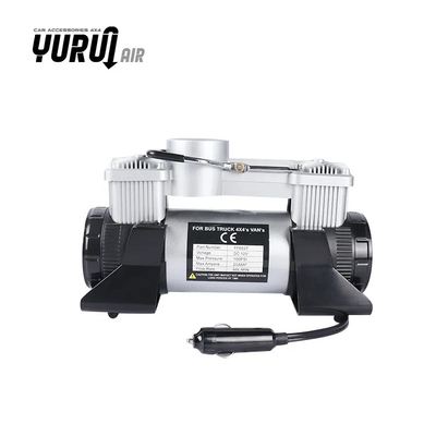 DC12V Portable Metal Car Air Compressor Dengan Plastik Box Compressor Kit