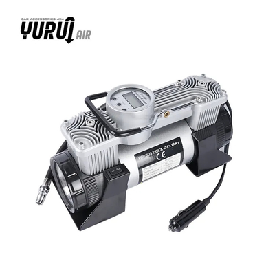 DC12V Portable Metal Car Air Compressor Dengan Plastik Box Compressor Kit