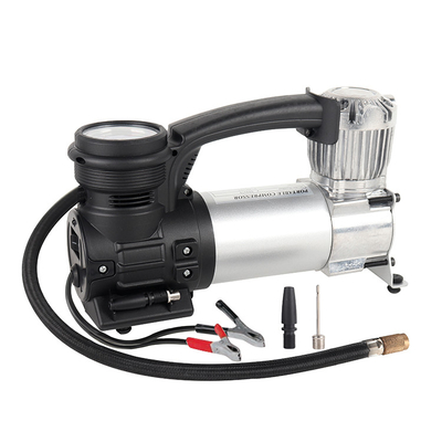 Metal Single Cylinder Untuk Off Road Truck 4x4 Tekanan Tinggi Perak Kompresor Udara Ban Mobil Inflators