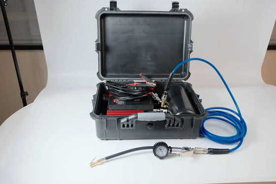 Off-Road Double Cylinder Air Compressor Dengan Plastik Box Ban Mobil Inflator