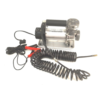 Kompresor udara silinder tunggal logam Crocodile Clip Ban Inflator dengan gagang