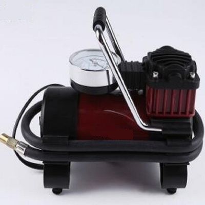 Air Ride Pump Kompresor Udara Kendaraan Bebas Minyak Pompa Udara Portabel Warna Merah