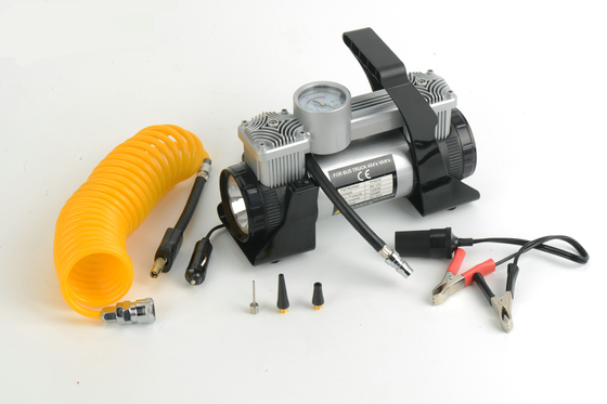 Pompa Udara Ban Mini Truck 12 Volt Dc Warna Silver Hitam 180w Dengan Lampu
