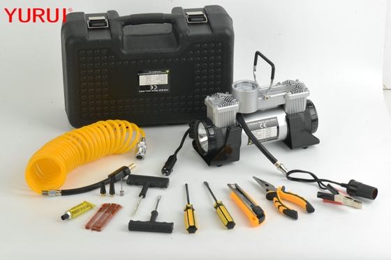 12v 180w 150psi Portable Car Air Conpressor Metal Tire Pump Dengan Cahaya
