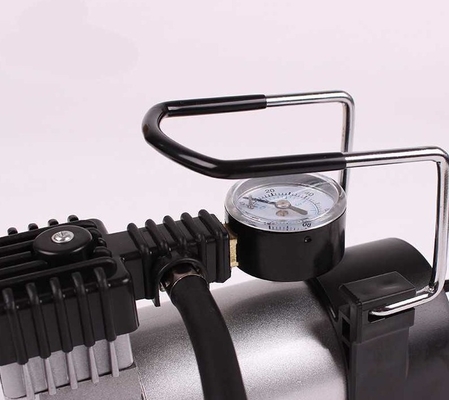 Kompresor Udara Logam 12 Volt Otomotif Dengan Jam Tangan / Pompa Shank Tangan
