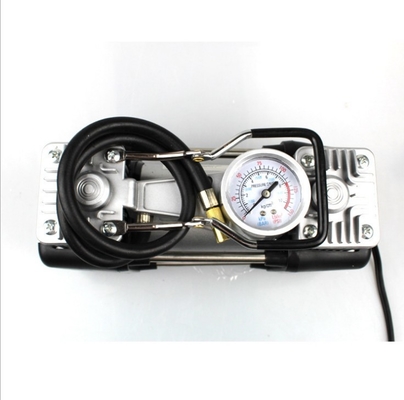 Pompa Kompresor Udara Logam Silinder Ganda 180w 150PSI dengan Jam Tangan