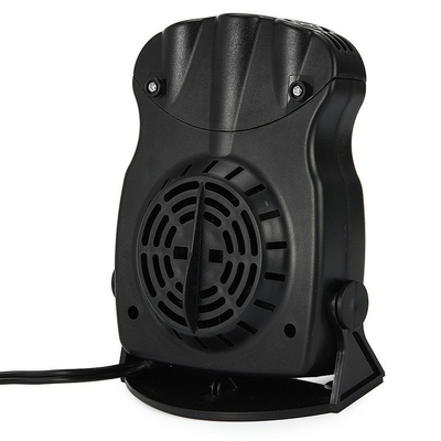 Two Switch Portable Fan Heater 150w, Plug Plastik Hitam Di Pemanas Mobil