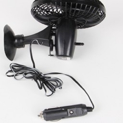 4 Inch Dua Saklar Kipas Pendingin Listrik Otomotif Dc12v Bahan Plastik Dalam Warna Hitam