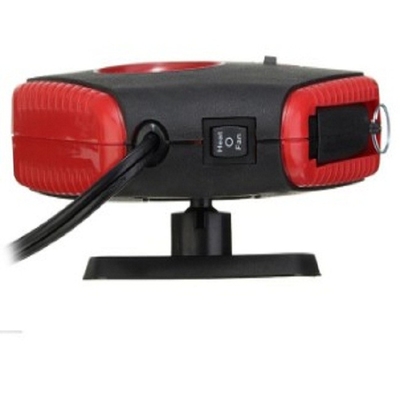 ABS Dc12v Portable PTC Keramik Pemanas Kipas Mobil Dengan Lampu LED
