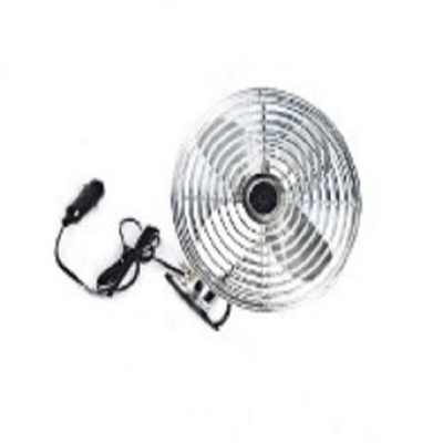 On/Off Switch Full Safety Metal Guard Mini Car Fan dengan Cigarette Light