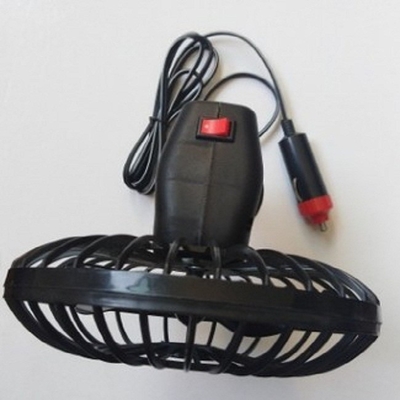 Mini 4 Inch Car Cooling Fan Plastic Oscillating Cup Mounting Dengan Dua Saklar