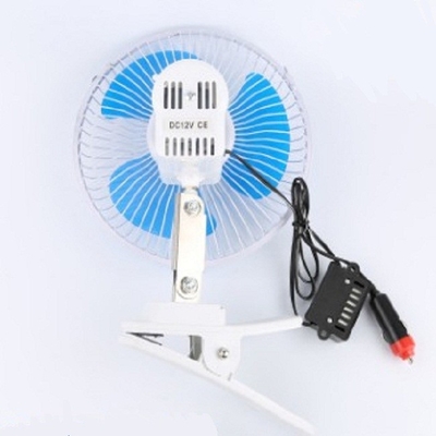 Kipas Pendingin Mobil Listrik Biru 12v / 24v Bahan Plastik Pemasangan Sekrup