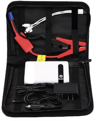 Jump Starter portabel 12V dengan senter LED dan monitor tekanan ban