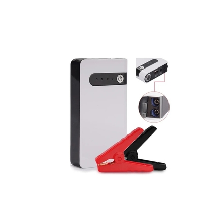 Jump Starter portabel 12V dengan senter LED dan monitor tekanan ban