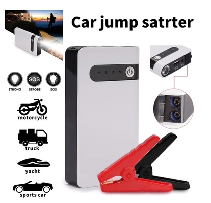 Jump Starter portabel 12V dengan senter LED dan monitor tekanan ban