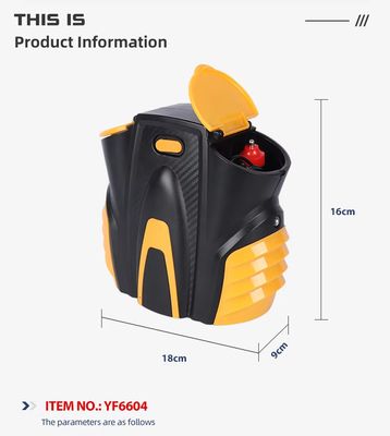 Kompresor Udara Ban Mobil Mini Portabel 12V dengan Lampu LED dan Pengisian 5 Menit untuk Penggunaan Darurat
