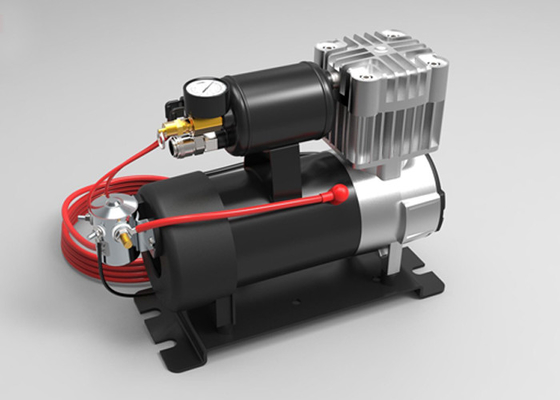 Heavy Duty Metal Car Air Compressor Dc12v/24v Untuk Truk Dengan Clip Buaya