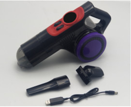 Rechargeable 12V Vacuum Cleaner Dan Kompresor Udara Handheld Mini Dengan LED Cahaya Udara 4-In-1 Ban Inflate Dan Pembersih