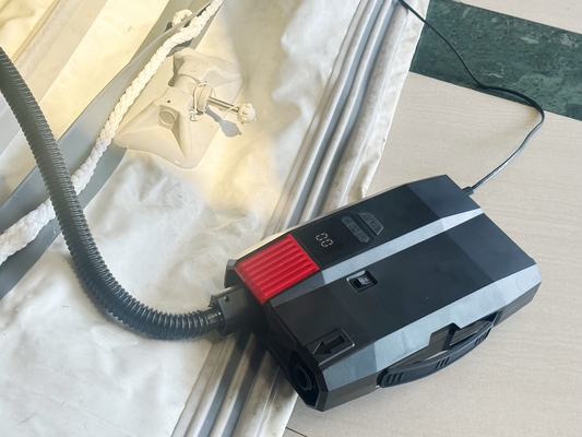 5000mAH Baterai Kapasitas SUP Pompa Listrik Untuk Dock Inflatable Kayak Paddle Board 20PSI 12V/110-240V