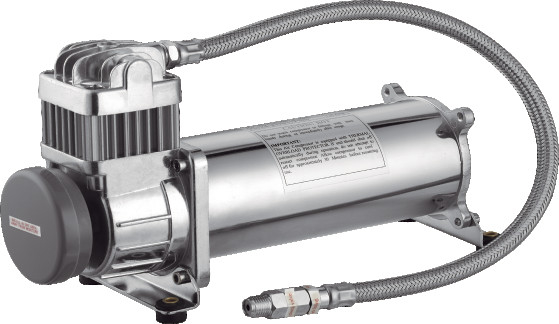 Chrome Car Ride Air Suspension Pump Car Tuning Dc 12V Untuk Kendaraan OffRoad