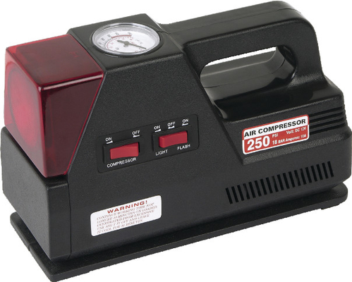 Harga yang bagus 3 In 1 Lamp Warning Inflation Plastic Air Compressor Untuk Ban Mobil Anti Debu on line