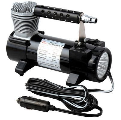 Harga yang bagus 2 In 1 Portable Metal Single Cylinder Air Compressor Dengan Cahaya / Tas Dan Selang on line