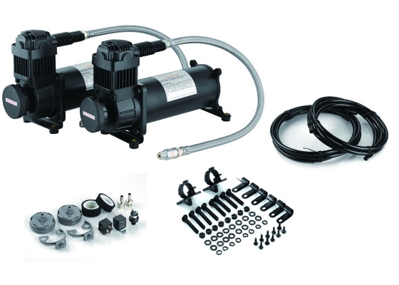Harga yang bagus Tugas Berat YF6469R DUAL Pack Kompresor Suspensi Air Ride Daya Kuat Inflasi Cepat on line