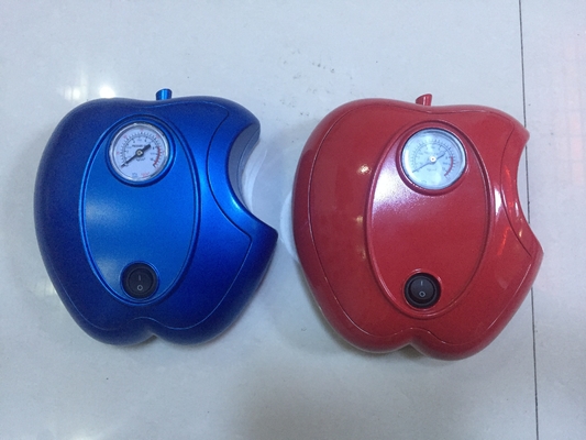 Harga yang bagus Apple Shape Car DC12V Car Air Pump Plastic Fast Inflation, Warna Biru / Merah on line
